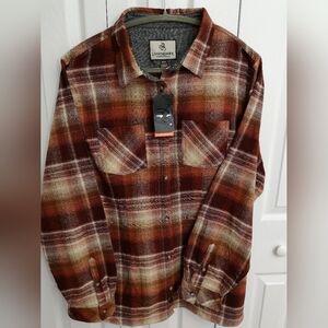 Women’s Legendary Whitetails Cottage Escape Flannel Shirt XXL Rust Plaid